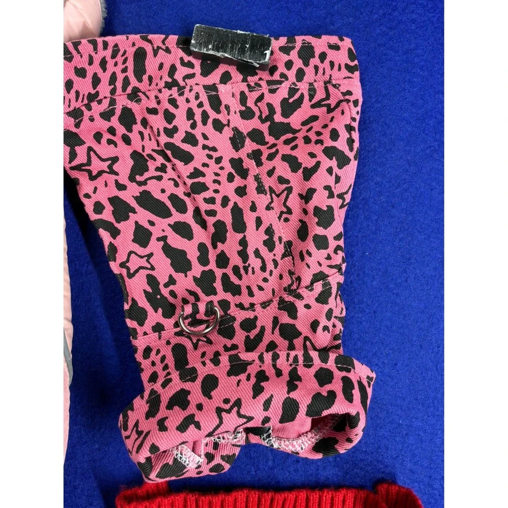 Winter Dog Clothes Lot Small T.M.E.H. Puffer Sweater Parka Fleece Multi Color